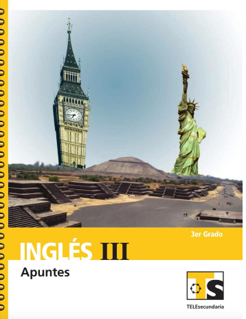 Portada del libro de Inglés traducido de tercer grado de Telesecundaria.