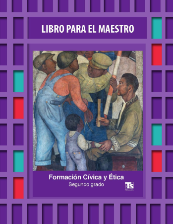 Portada del libro para el maestro de Formación Cívica y Ética de segundo grado de Telesecundaria.