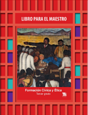 Portada del libro para el maestro de Formación Cívica y Ética de tercer grado de Telesecundaria.