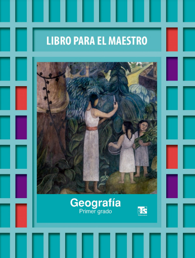 Portada del libro para el maestro Geografía de primer grado de Telesecundaria.