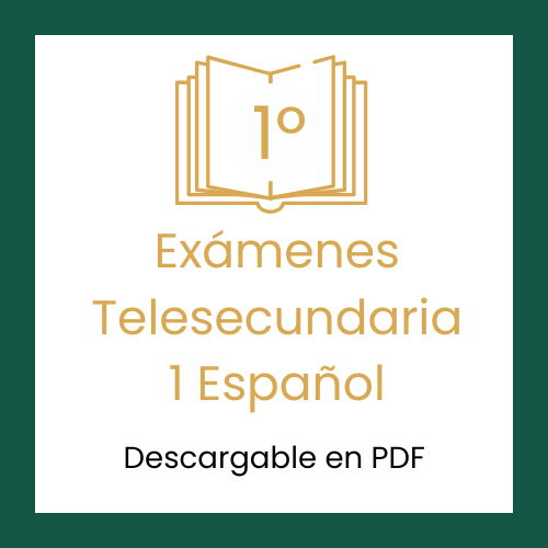 Descargar gratis el examen de español de primer grado de Telesecundaria en PDF contestado. Checa las respuestas.