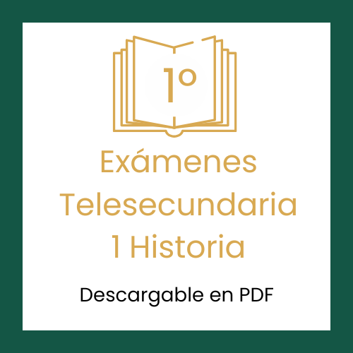 Descargar gratis el examen de historia de primer grado de Telesecundaria en PDF contestado. Checa las respuestas.